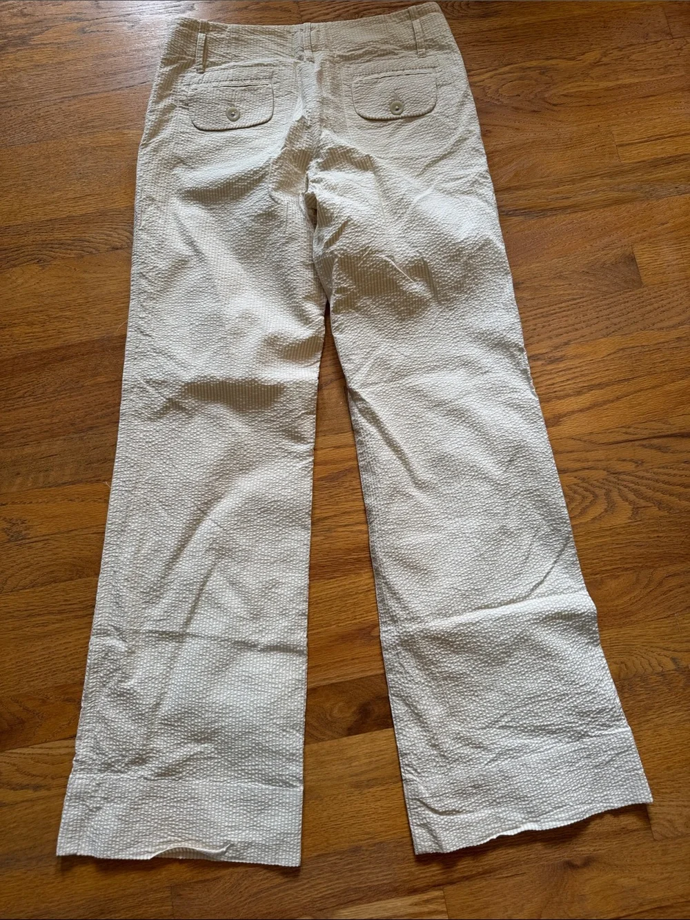 Women’s Textured Cream Dress Pants